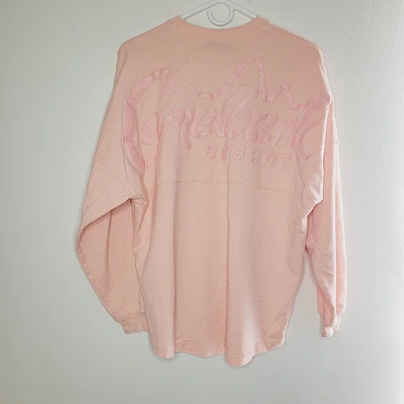 Spirit Jersey Sweater Women's Medium Peach Camelback Resort Casual Summer Fun - Picture 2 of 9